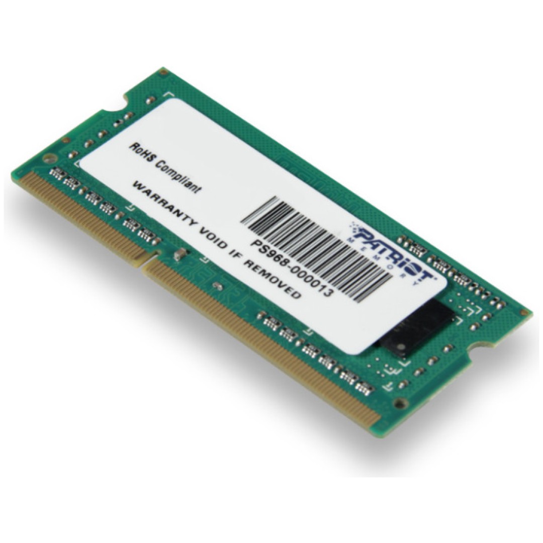 SO-DIMM DDR3 4GB 1600MHz CL11 Single (1x4GB) Patriot Memory (PSD34G160081S)