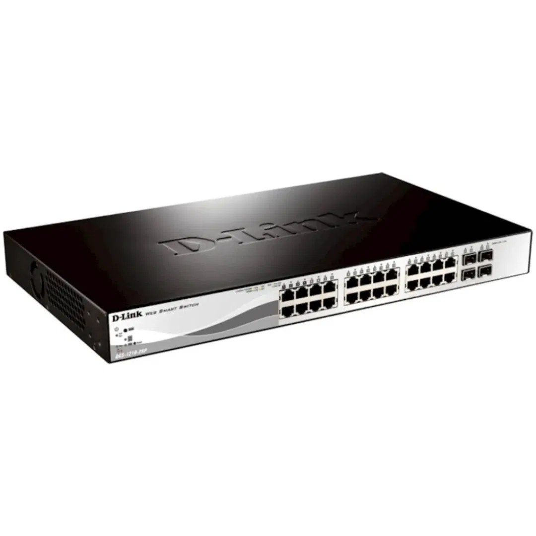 STIKALO 24-PORT D-link Smart 100/1000 PoE Managed (DGS-1210-28P)