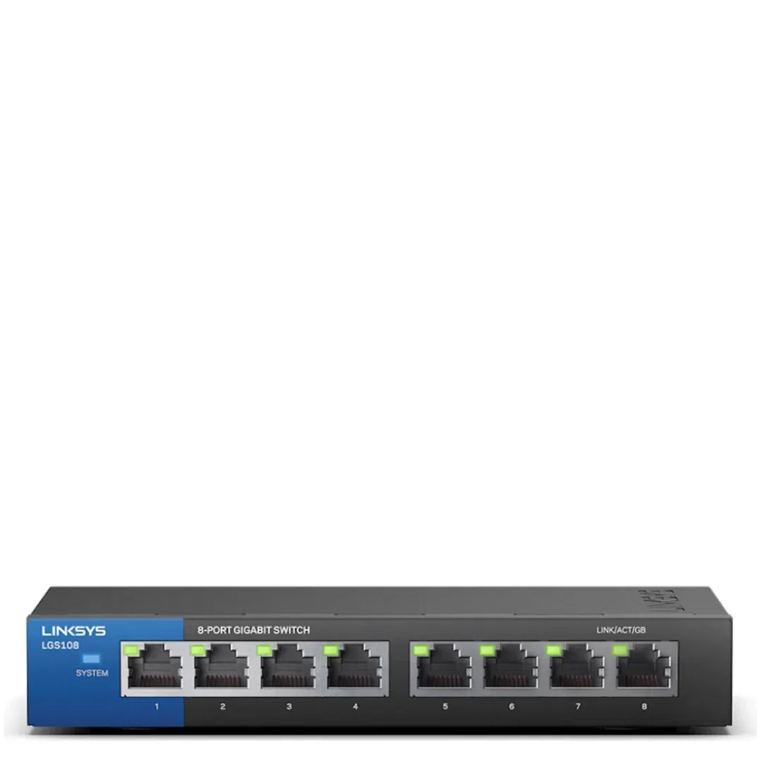 STIKALO 8-PORT Linksys 100/1000 (LGS108-EU-RTL)