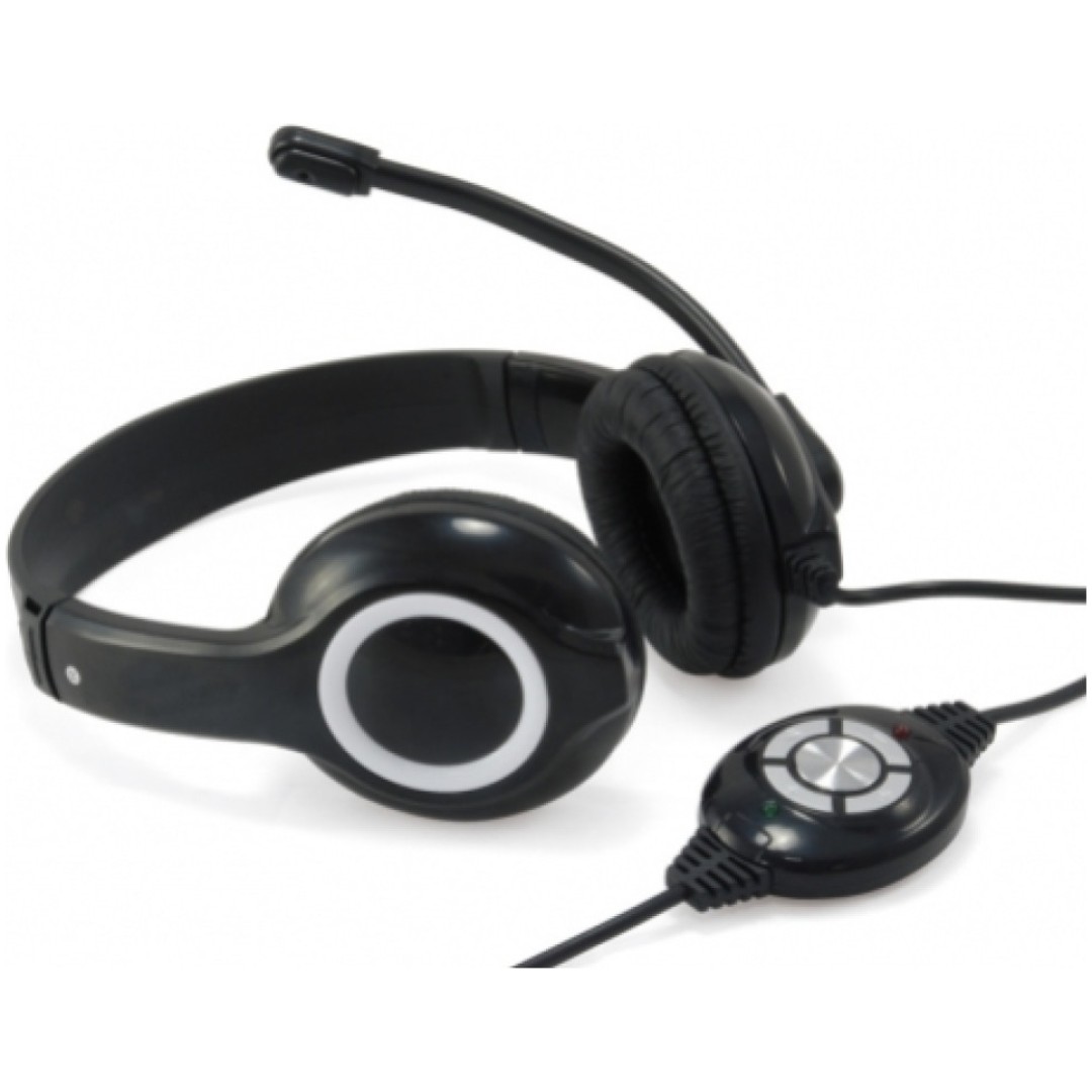 Slušalke žične naglavne USB stereo Conceptronic Profesionalne slušalke CCHATSTARU2B
