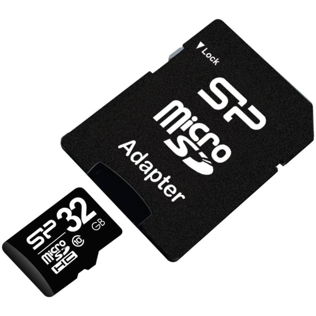 Spominska kartica SDHC-Micro 32GB SiliconPower /V10 (SP032GBSTH010V10SP) +adapter