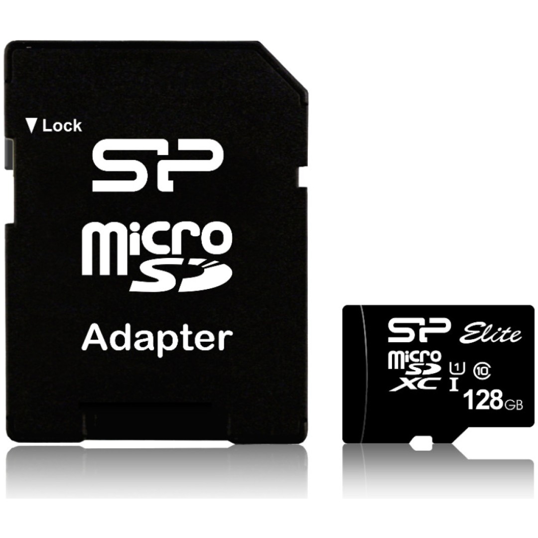 Spominska kartica SDXC-Micro 128GB SiliconPower 85MB/s/U1 V10 UHS-I +adapter (SP128GBSTXBU1V10SP)