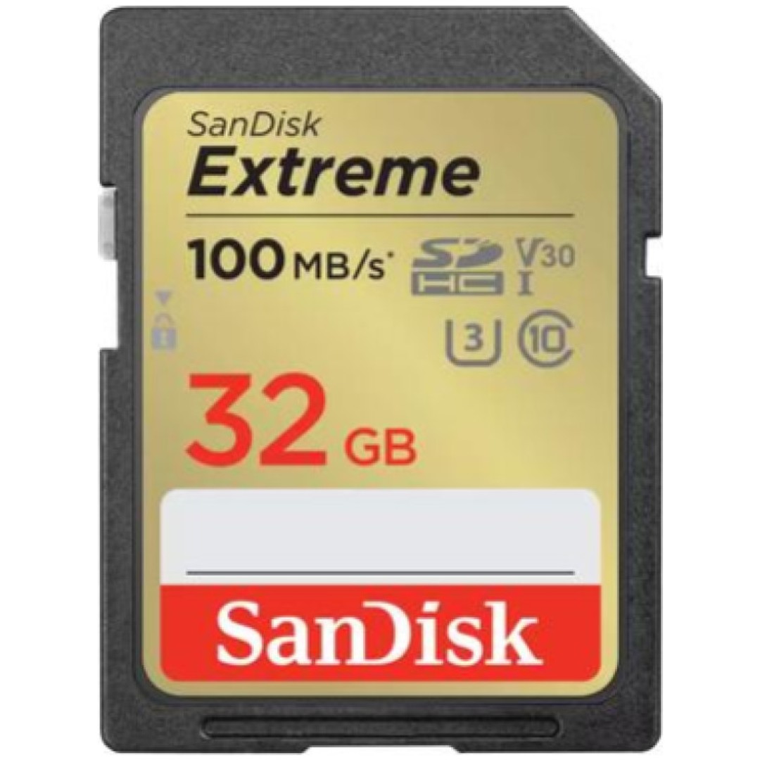 Spominska kartica SDXC-Micro 32GB Sandisk Etreme 100/60MB/s U3 V30 UHS-I (SDSDXVT-032G-GNCIN)