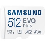 Spominska kartica SDXC-Micro 512GB Samsung Evo Plus 130MB/s/90MB/s U3 V30 UHS-I +adapter (MB-MC512KA/EU)