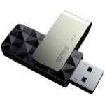 Spominski ključek 256GB USB 3.2 SiliconPower Blaze B30 - plastičen/vrtljiv/črn (SP256GBUF3B30V1K)