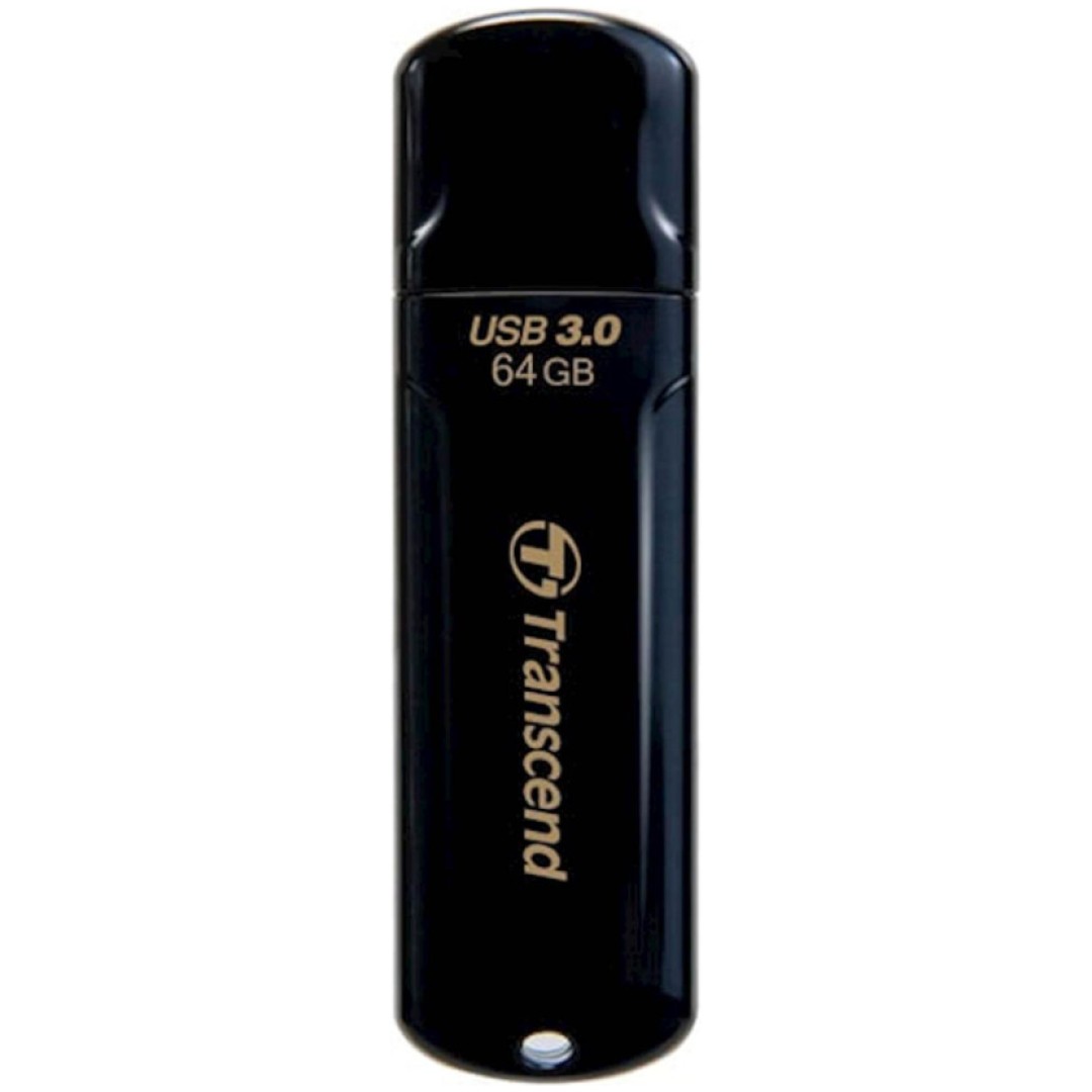 Spominski ključek 64GB USB 3.0 Transcend JF700 80MB/s - plastičen/s pokrovčkom/črn (TS64GJF700)