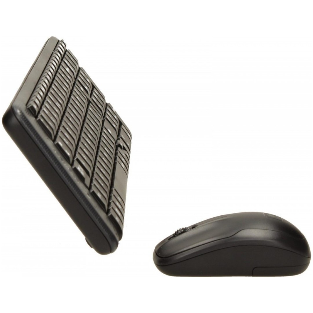Tipkovnica in miš Logitech brezžična desktop MK220 US international črna SLO gravura (920-003168)