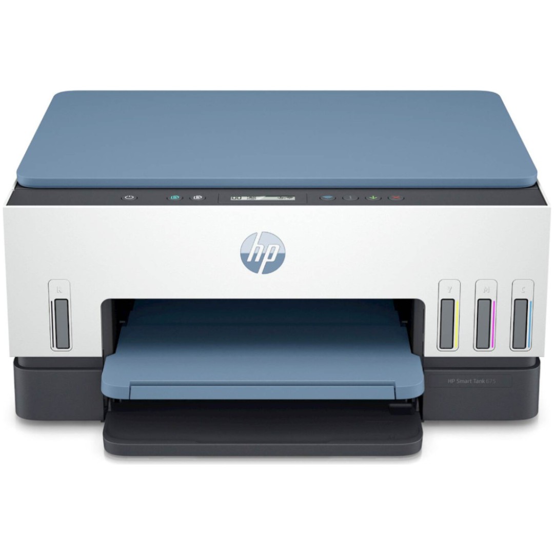 Tiskalnik Brizgalni Barvni Multifunkcijski HP Smart Tank 675 A4/tiskanje/skeniranje/kopiranje/Wi-Fi (28C12A#670)/akcija hp.com/si/printcashback do 31.10.2023