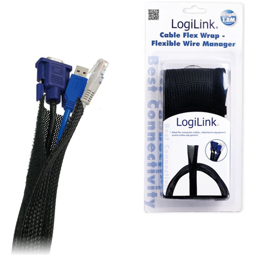 UREJEVALNIK kablov - mehka tekstilna zaščita LogiLink 1