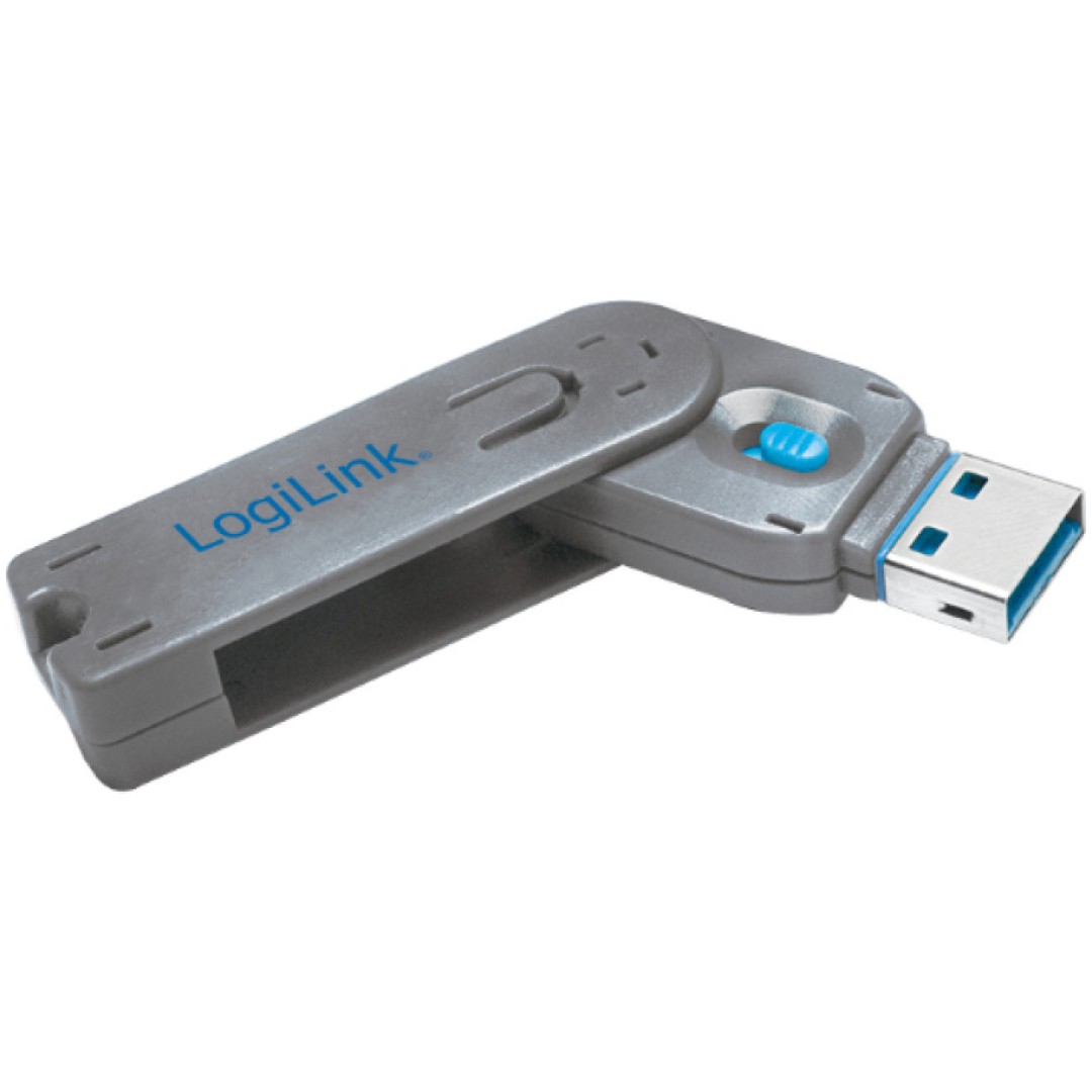 USB port blocker Logilink USB-A (1x ključ 1x ključavnica)