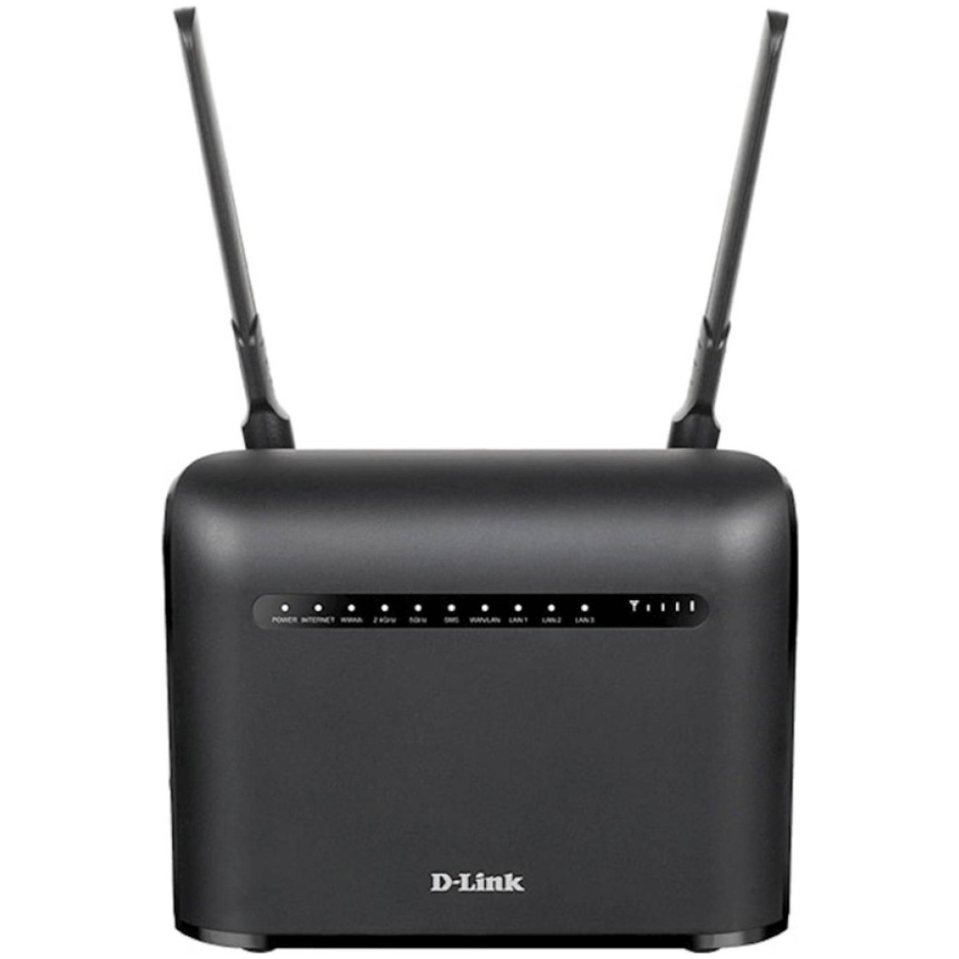 Usmerjevalnik brezžični D-link WiFi5 802.11ac AC1200 866Mbit/s 3G/4G 3xLAN 2x antena (DWR-953V2)
