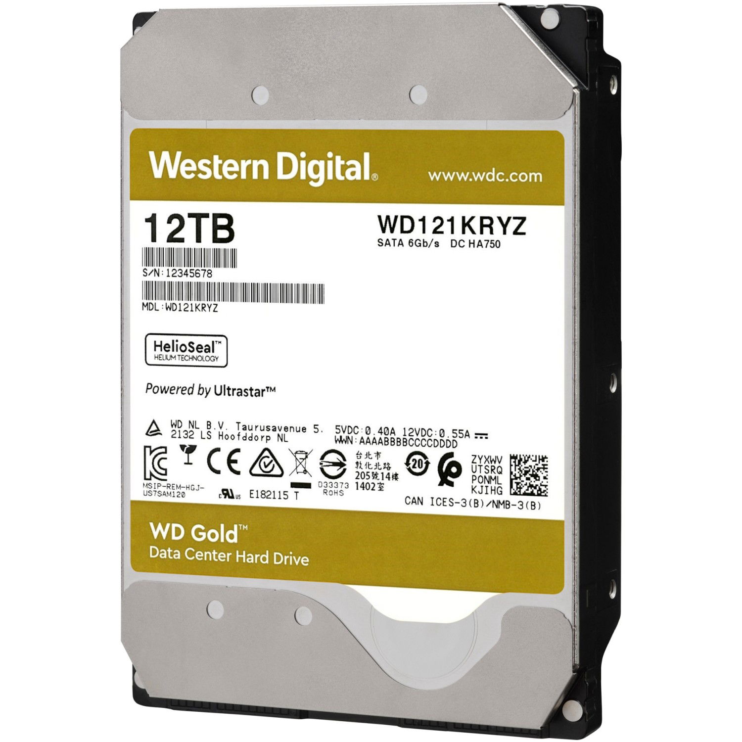 WD trdi disk RE 12TB SATA 3