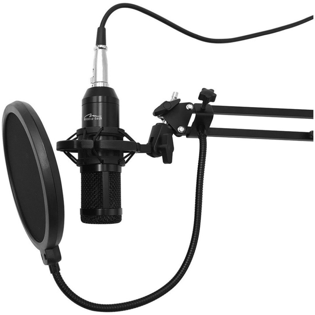 Žični mikrofon USB Media-Tech Studio&Streaming s stojalom (MT396)