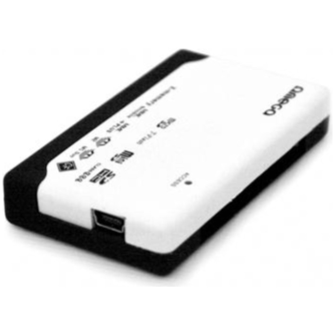 Zunanji čitalec kartic Platinet USB 2.0 za CF microSD MS MS Duo SD SM SMC črno-bel (OUCRM)