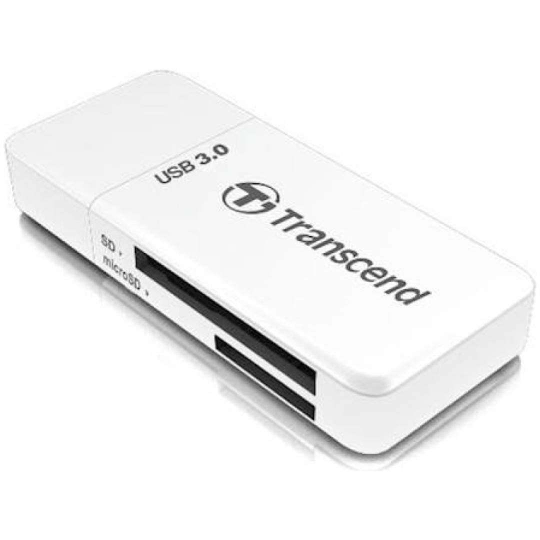 Zunanji čitalec kartic Transcend USB 3.1 za SD microSD bel (TS-RDF5W)