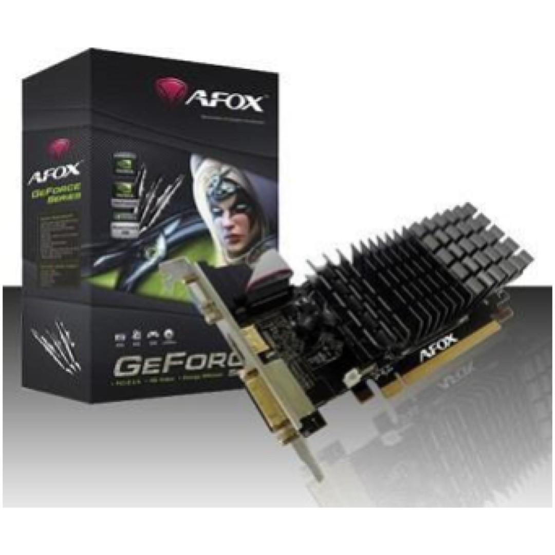 Grafična kartica nVidia GT210 AFOX G 210 - 1GB DDR2 | 1xDVI 1xHDMI 1xVGA - Low profile passivno hlajenje (AF210-1024D2LG2)