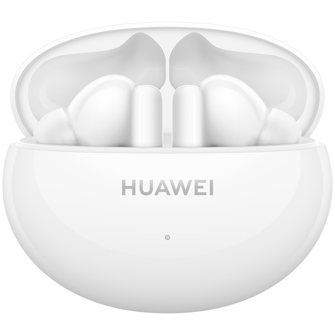 Slušalke brezžične Huawei ušesne z mikrofonom BT FreeBuds 5i bela ANC (Orange-T020 Ceramic White)