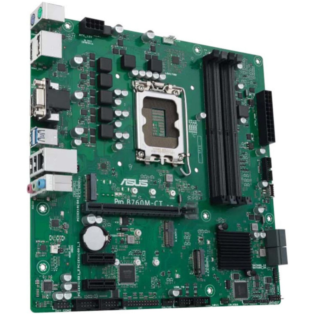 Osnovna plošča 1700 ASUS PRO B760M-C-CSM DDR5 2x M.2 VGA HDMI 2xDisplayPort (90MB1DX0-M0EAYC)