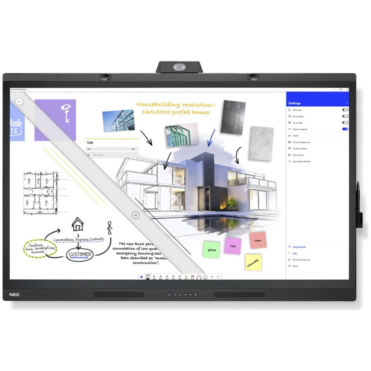 8cm (55") 16/7 UHD IPS interaktivni monitor