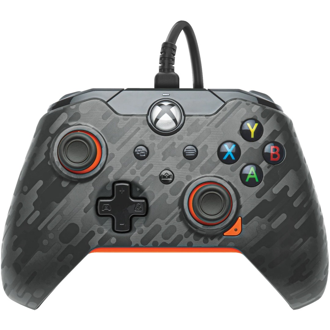 PDP XBOX WIRED CONTROLLER CARBON - ATOMIC (ORANGE)