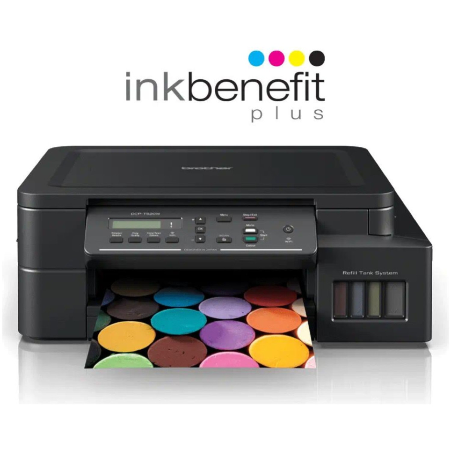 Tiskalnik Brizgalni Barvni Multifunkcijski Brother DCP-T520W InkBenefit Plus A4/tiskanje/skeniranje/kopiranje/Wi-Fi