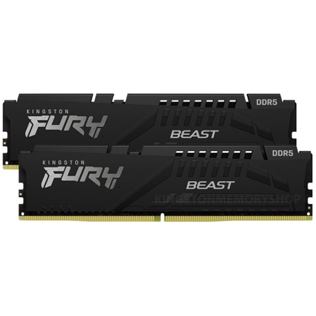 KINGSTON Fury Beast Black 16GB (2x8GB) 5200MT/s DDR5 CL40 EXPO KF552C36BBEK2-16 ram pomnilnik
