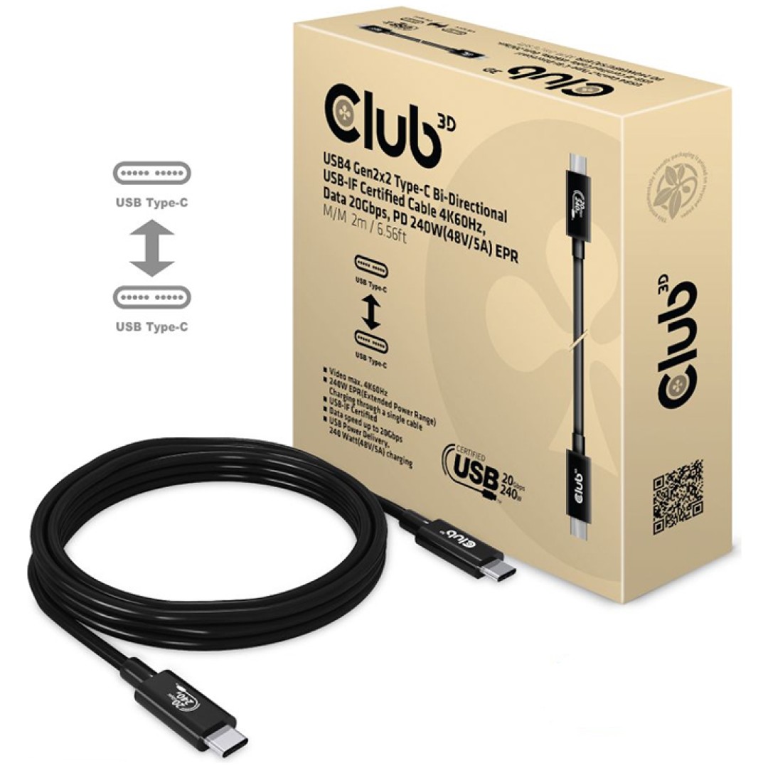 Kabel USB-C v USB-C Club 3D CAC-1575