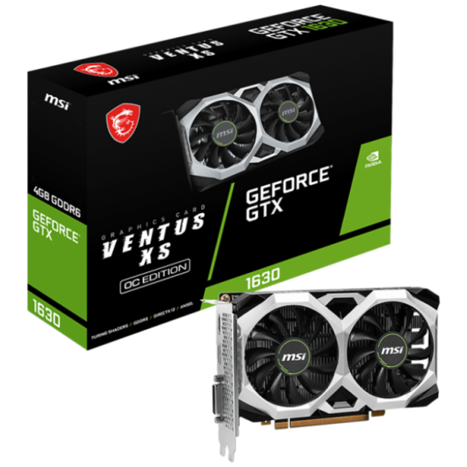 MSI GeForce GTX 1630 VENTUS XS 4G OC grafična kartica