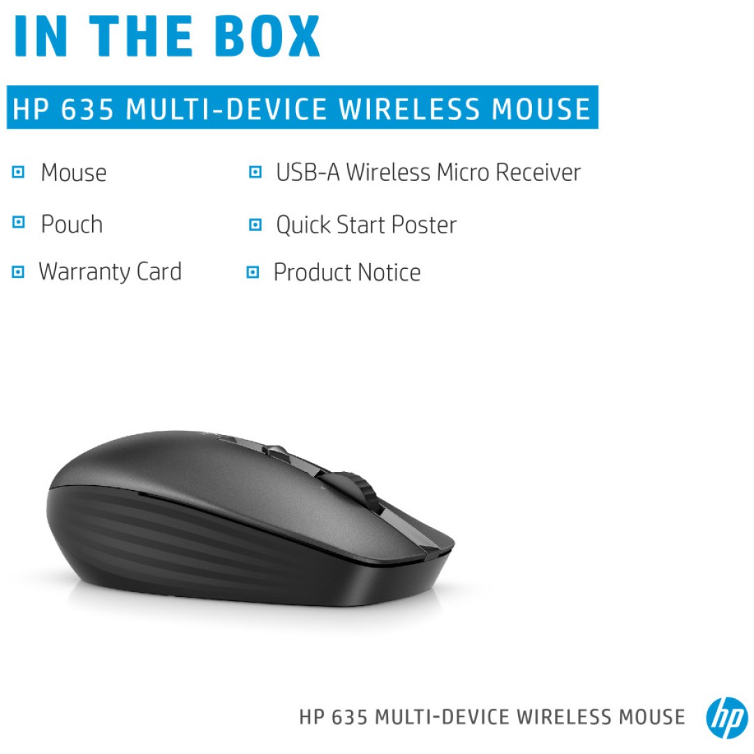 Miš brezžična za notesnike HP 635 Multi-Device M (1D0K2AA#AC3)