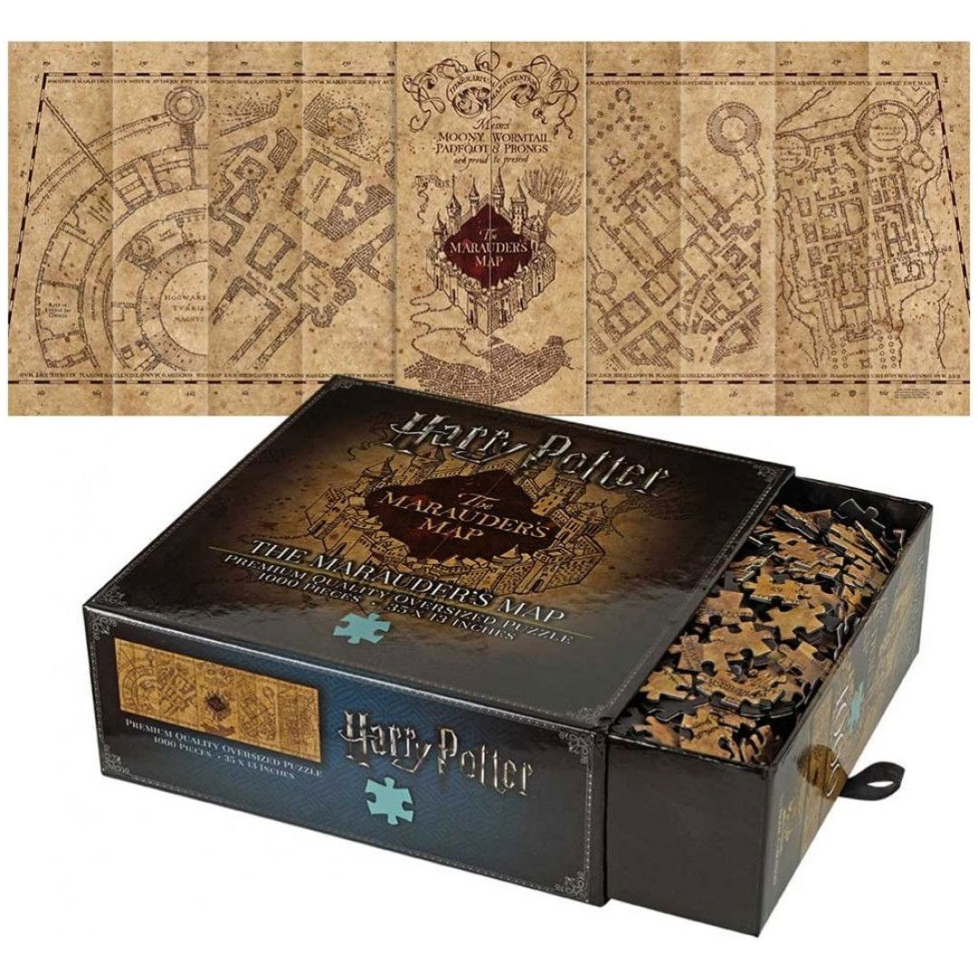 NOBLE COLLECTION - HARRY POTTER - GIFTS - MARAUDERS MAP 1000PC JIGSAW PUZZLE SESTAVLJANKA