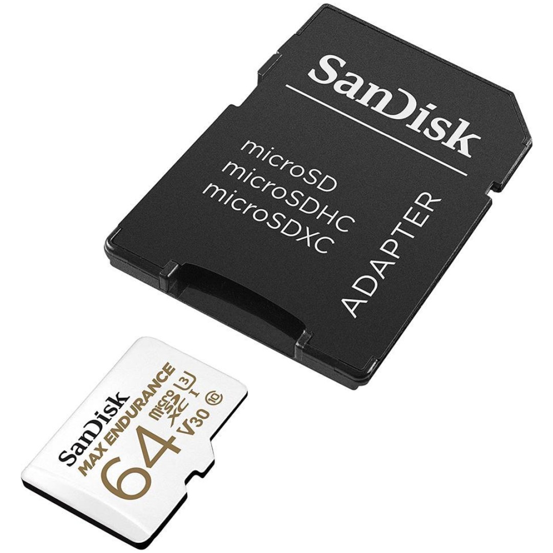 SanDisk MAX ENDURANCE microSDXC 64GB + SD Adapter