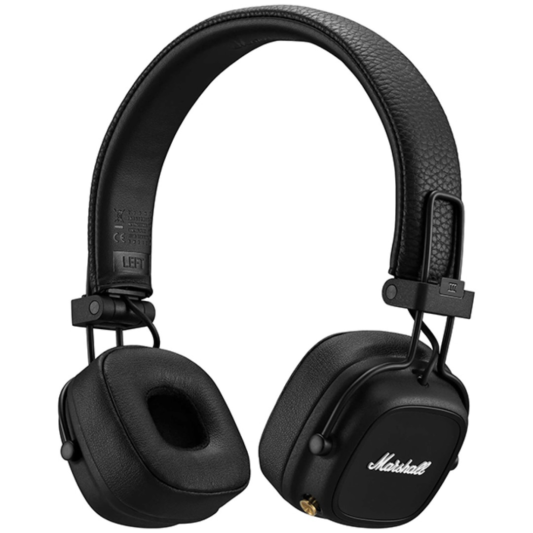 Slušalke brezžične naglavne Bluetooth stereo Marshall Major IV črne