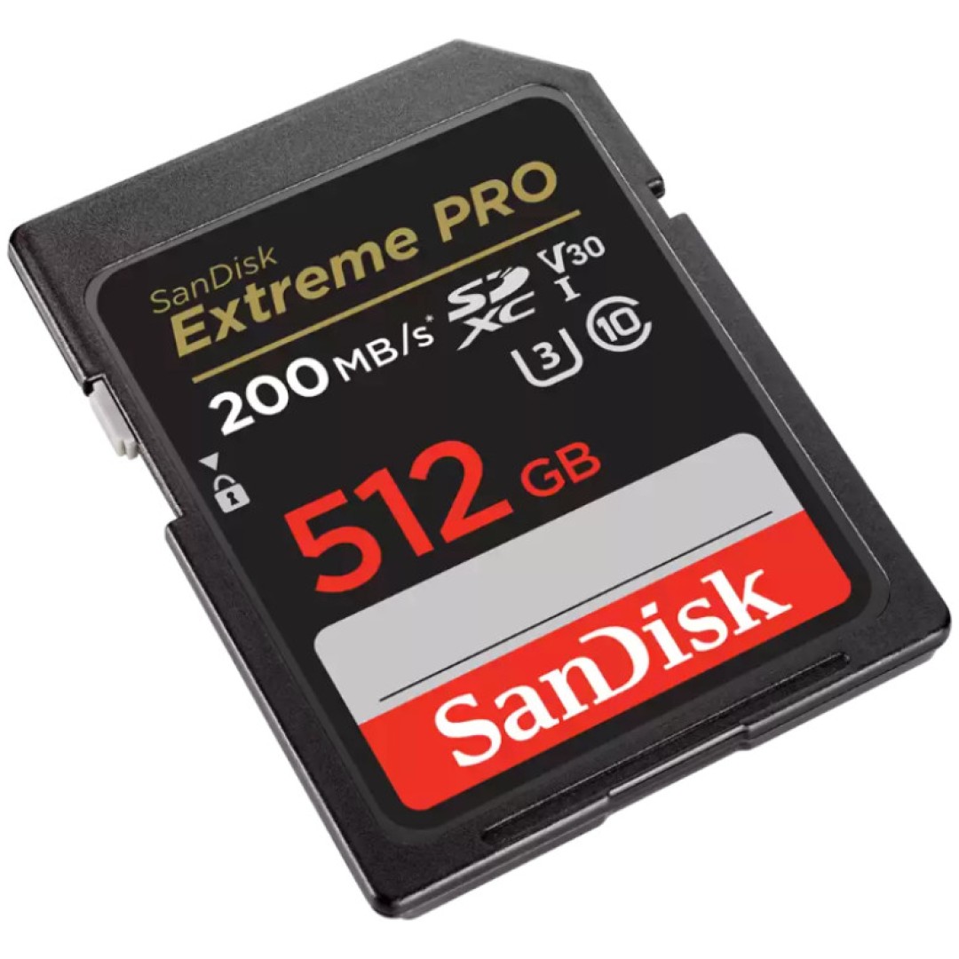 Spominska kartica SDXC 512GB Sandisk Extreme Pro 200MB/s/140MB/s U3 V30 UHS-I (SDSDXXD-512G-GN4IN)