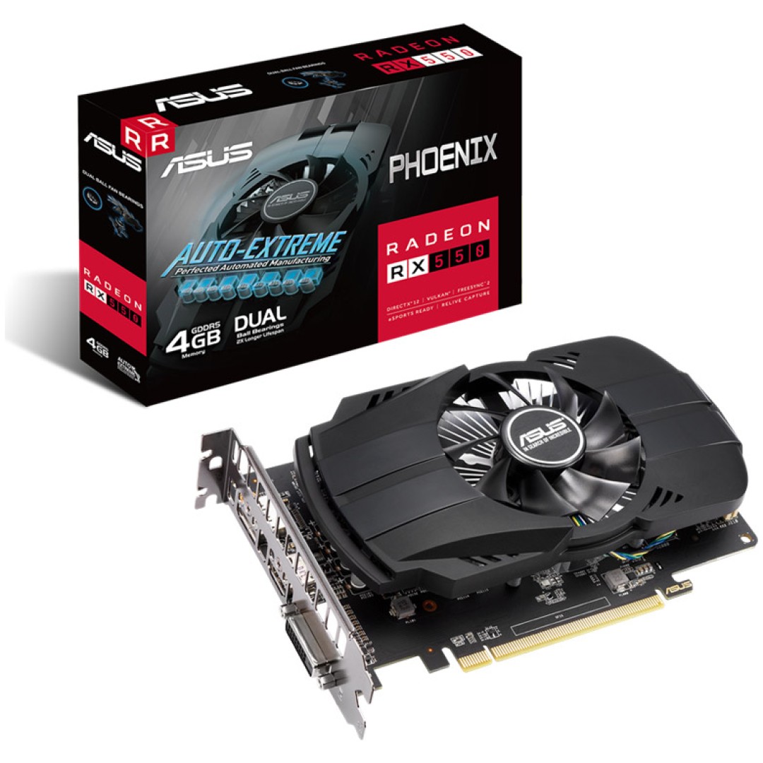 ASUS Phoenix Radeon RX 550 EVO 4GB GDDR5 (90YV0AG7-M0NA00) grafična kartica