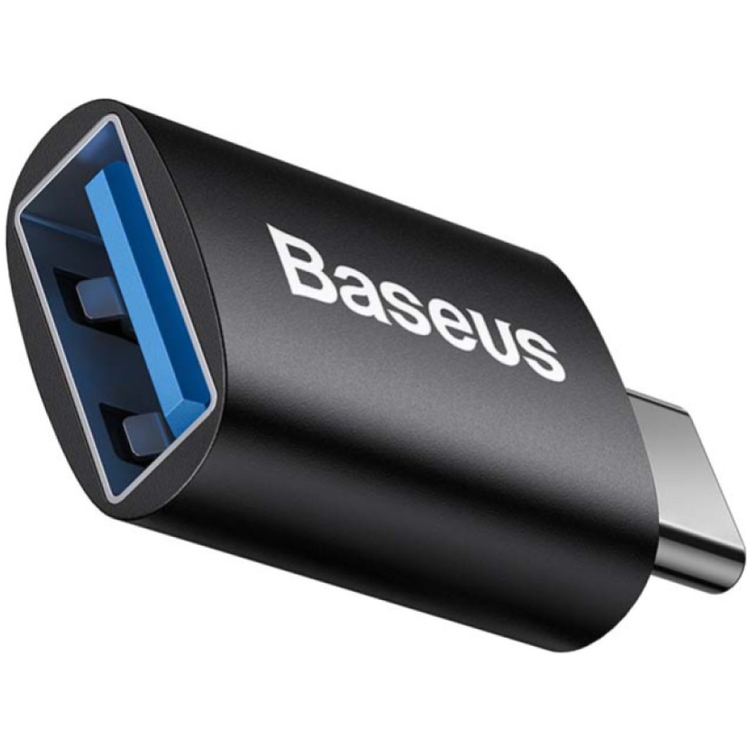 Adapter USB-A (ž) => USB-C (m) Baseus 3.2 Gen1 - črn (ZJJQ000001)