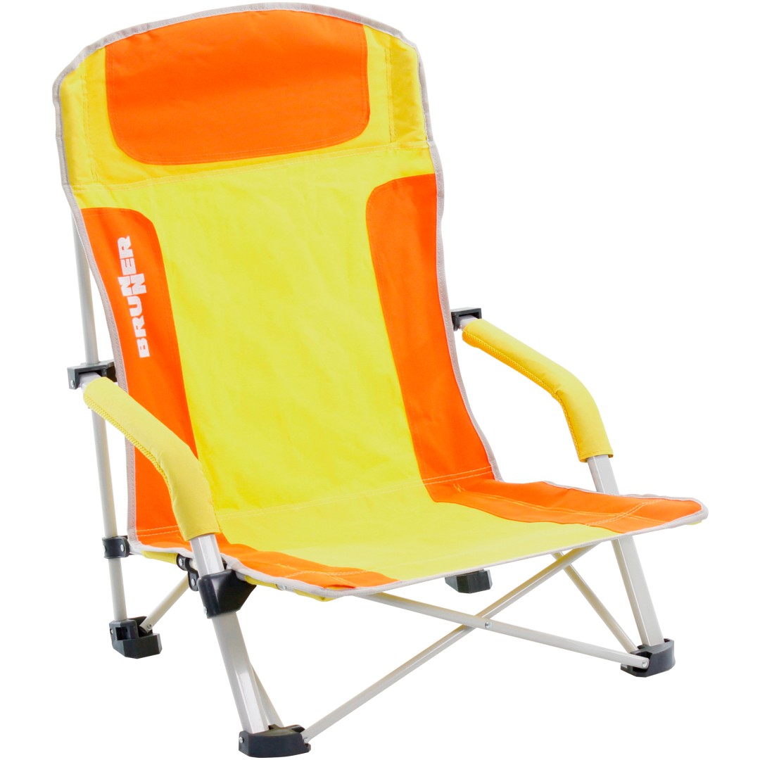 BRUNNER zložljiv stol za na plažo BULA 0404148N.C85 oranžno rumen