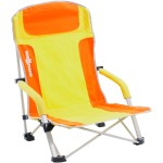 BRUNNER zložljiv stol za na plažo BULA 0404148N.C85 oranžno rumen