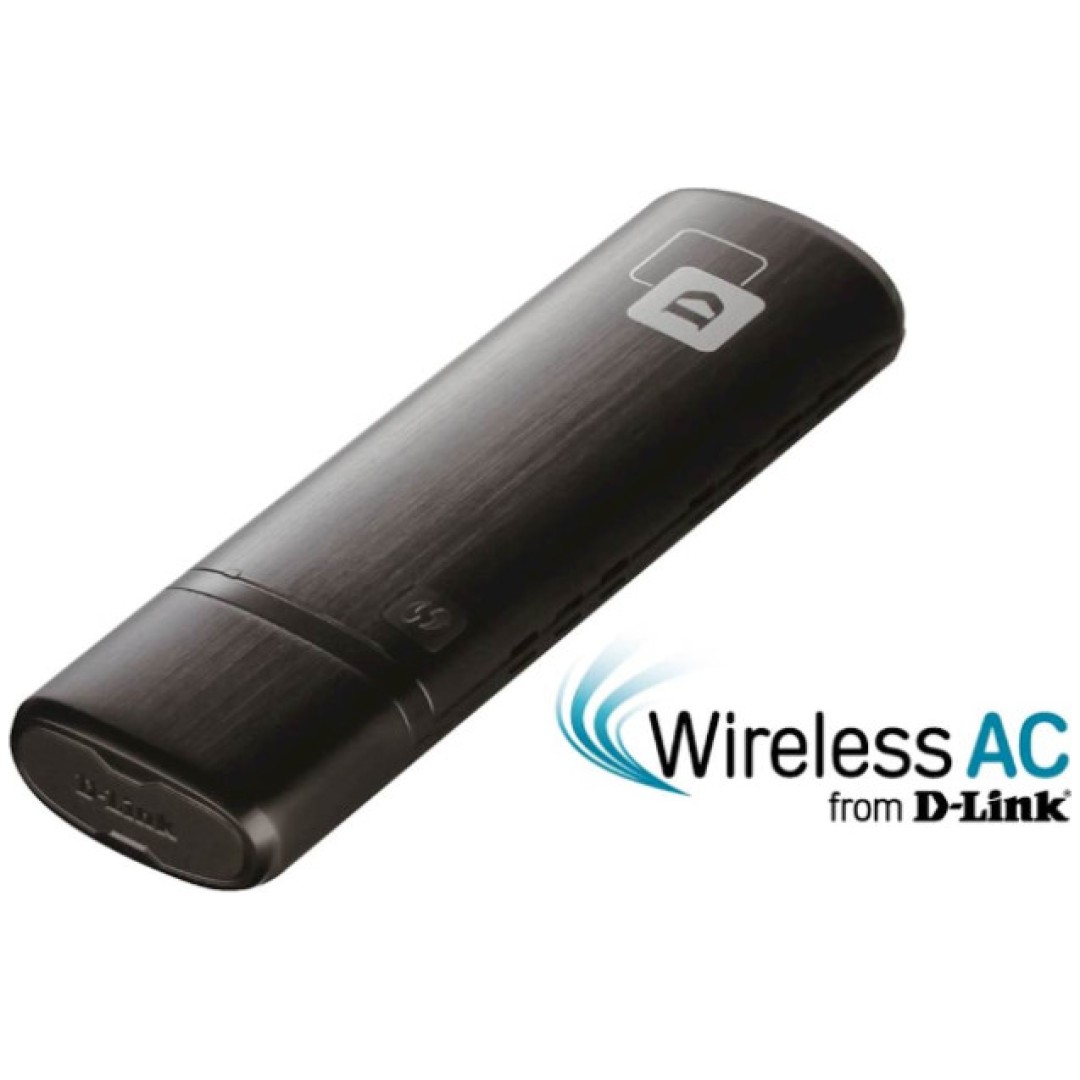 Brezžični mrežni adapter USB 2.0 D-link WiFi5 802.11ac AC1200 867Mbit/s dualband 1x notranja antena (DWA-182)