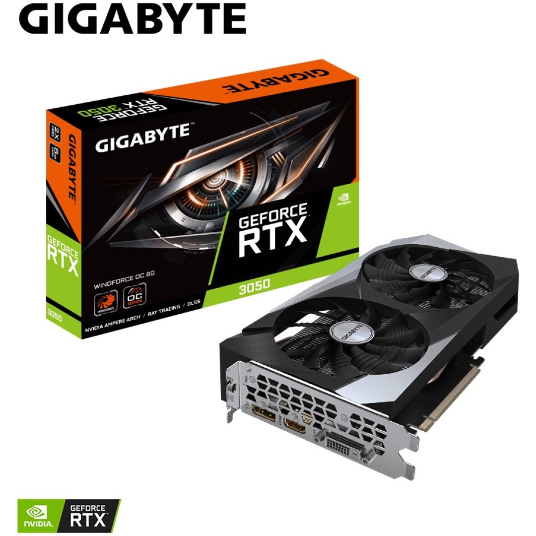 Grafična kartica GIGABYTE GeForce RTX 3050 WINDFORCE OC 8G