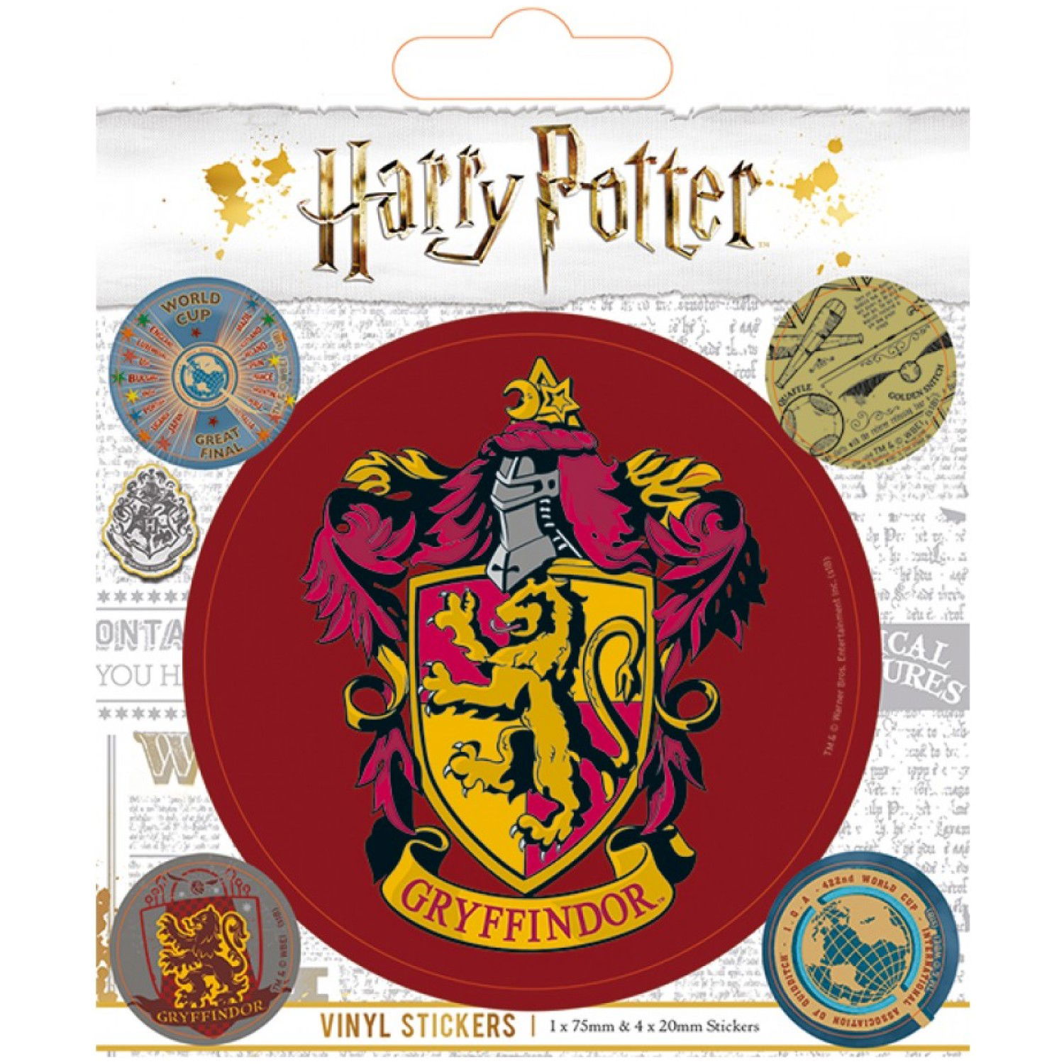 HARRY POTTER (GRYFFINDOR) VINYL NALEPKE PYRAMID