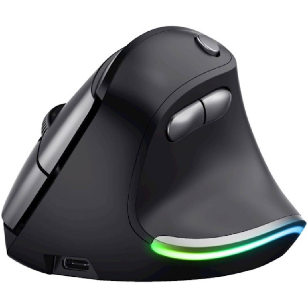 Miš brezžična ergonomska Trust Bayo 2400DPI črna (24731)