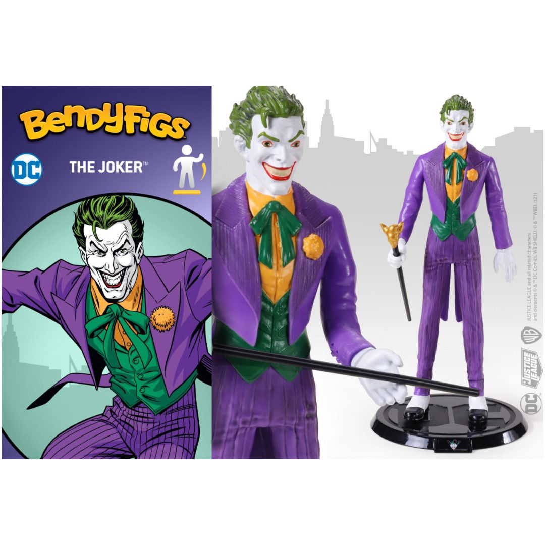 NOBLE COLLECTION - DC - BENDYFIGS - JOKER (COMICS) FIGURA