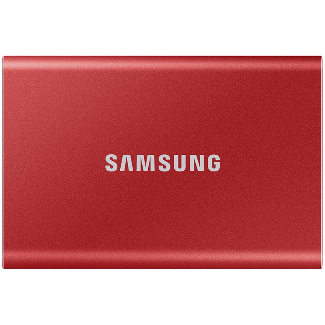 Prenosni SSD 2TB Samsung T7 1050/1000MB/s USB-C rdeč (MU-PC2T0R/WW)