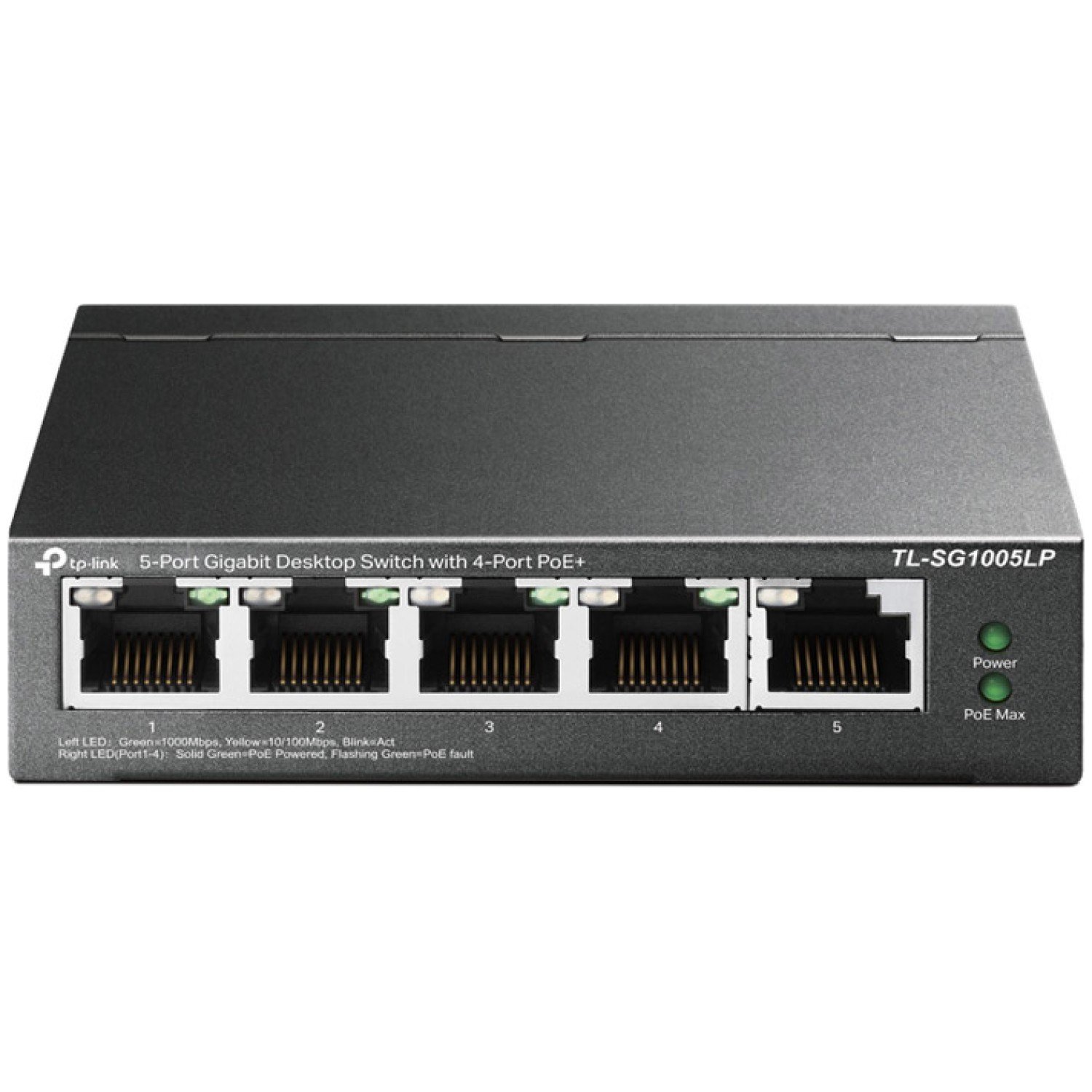 TP-LINK TL-SG1005LP 5-Port Gigabit 4-Port PoE/PoE+ mrežno stikalo-switch