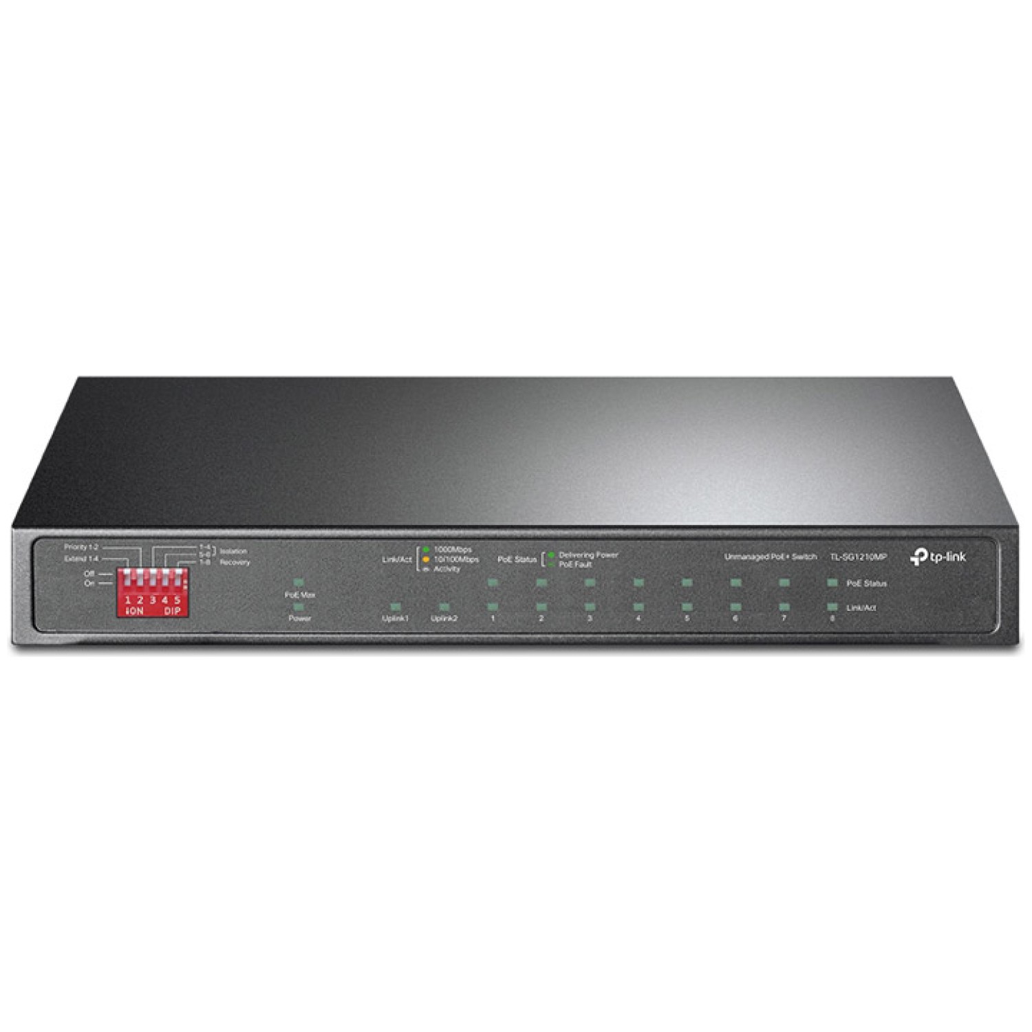 TP-LINK TL-SG1210MP 10-Port Gigabit 8-Port PoE/PoE+ mrežno stikalo-switch