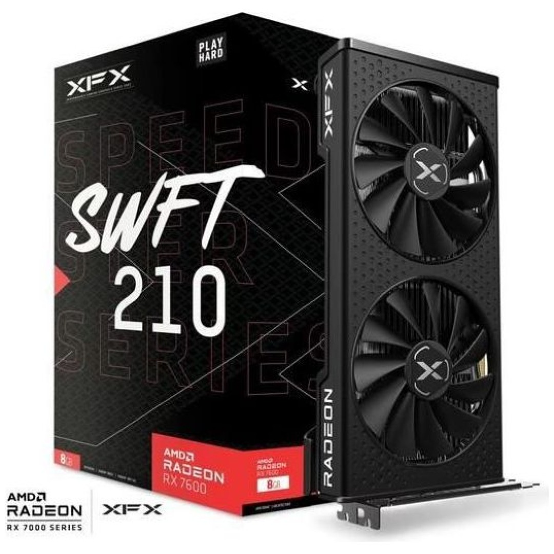 XFX Radeon RX 7600 Speedster SWFT210 GAMING 8GB
