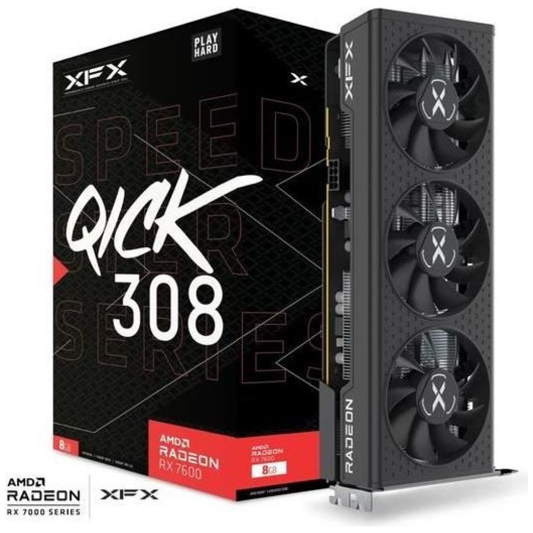 XFX Radeon RX 7600 Speedster QICK308 GAMING 8GB