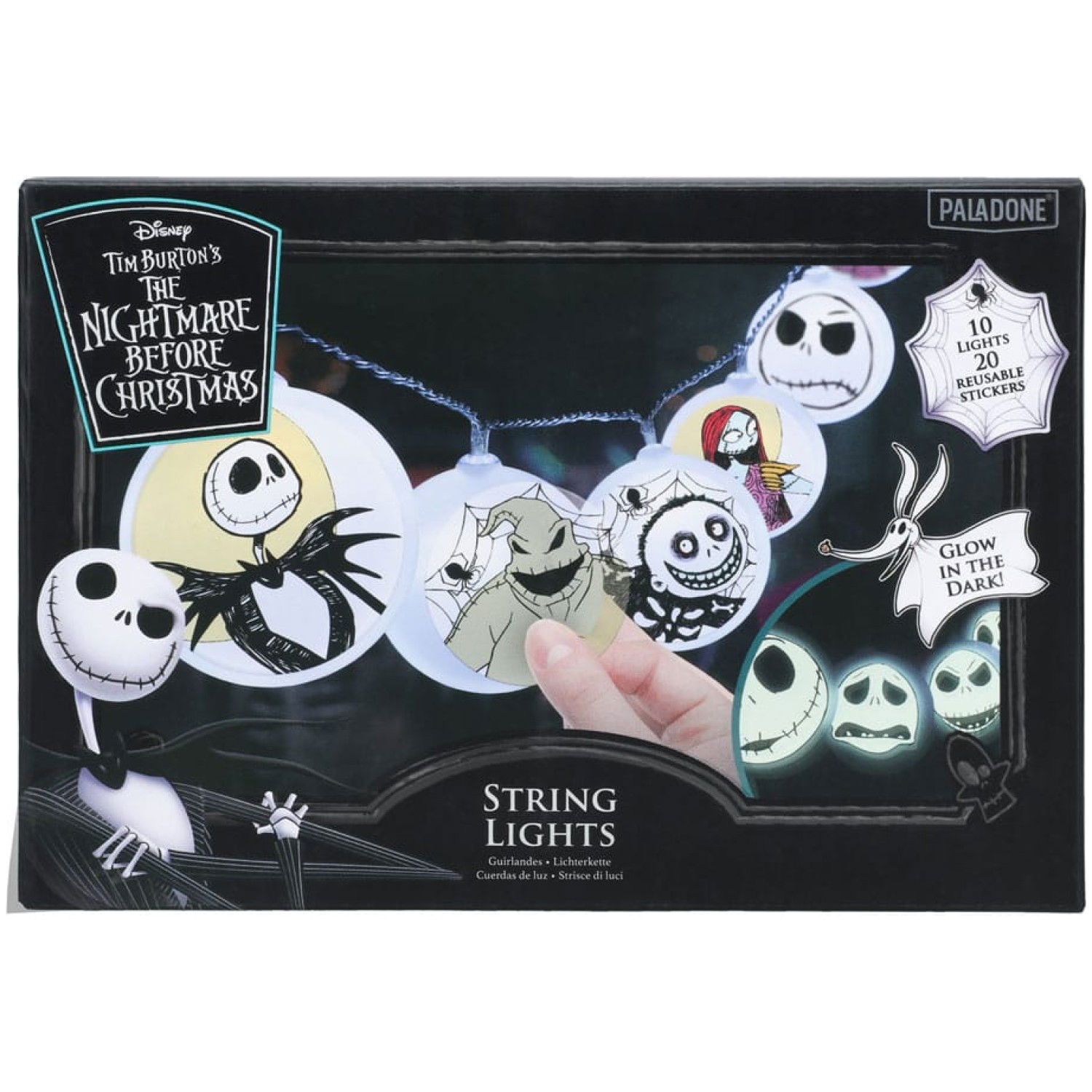 PALADONE NIGHTMARE BEFORE CHRISTMAS STRING LIGHTS WITH STICKER