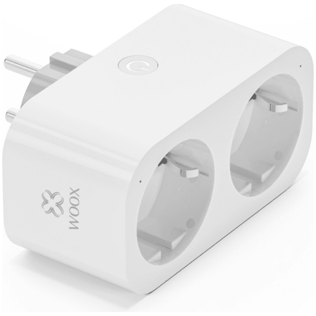 WOOX R6153 Smart WiFi Dvojna CB2S 2v1 Energy monitoring pametna vtičnica