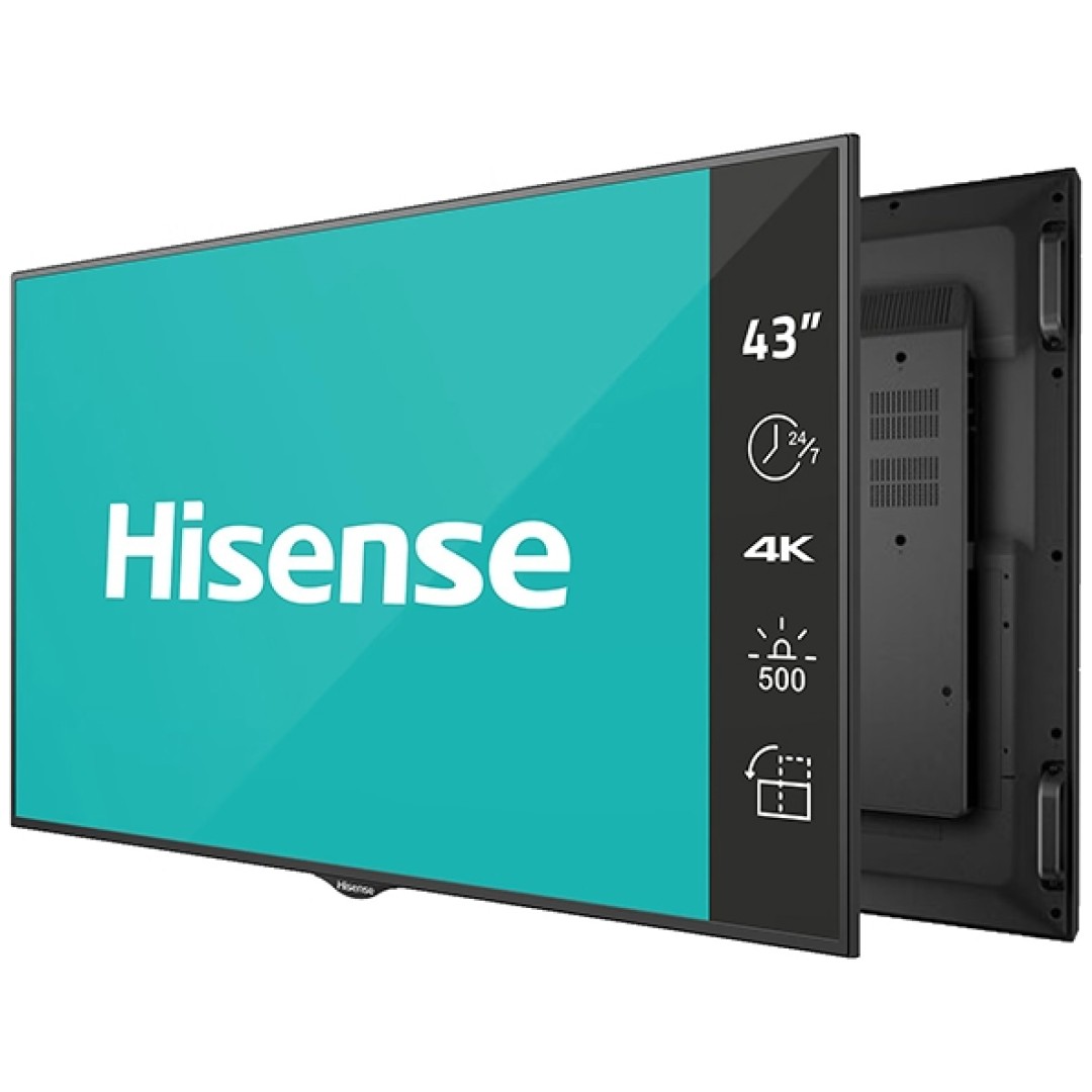 Hisense digital signage zaslon 43BM66AE 43'' / 4K / 500 nits / 60 Hz / (24h / 7 dni )